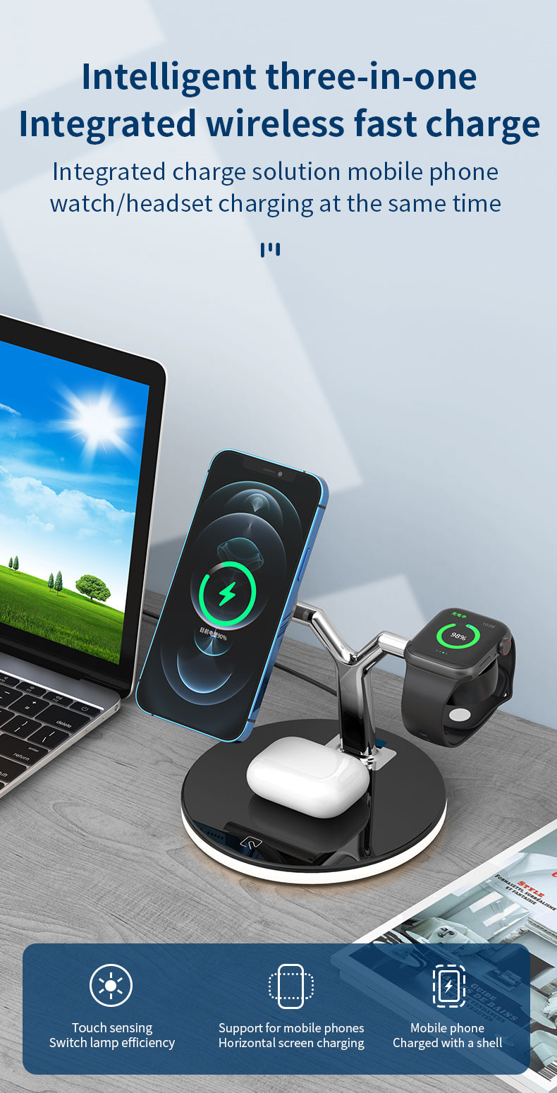 3 in 1 Magnetic Wireless Charger